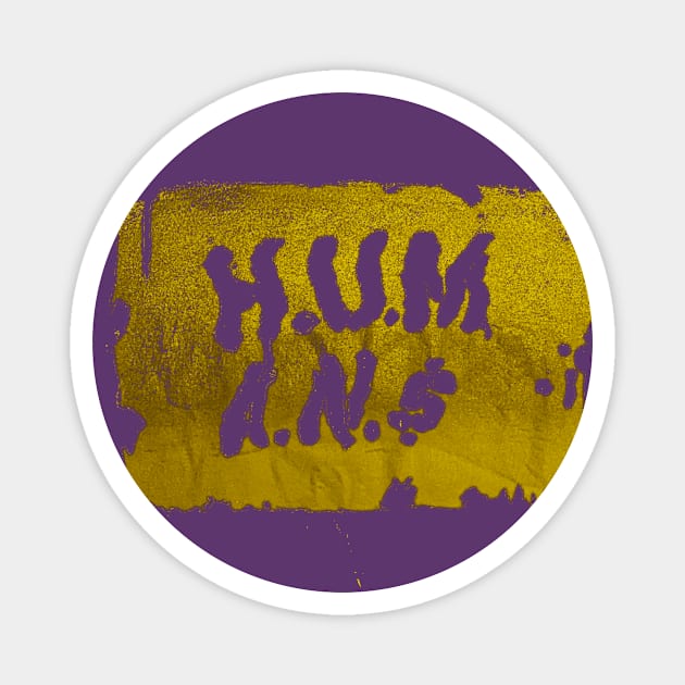 HUMANS TV T-SHIRT (GOLD) Magnet by HUMANS TV